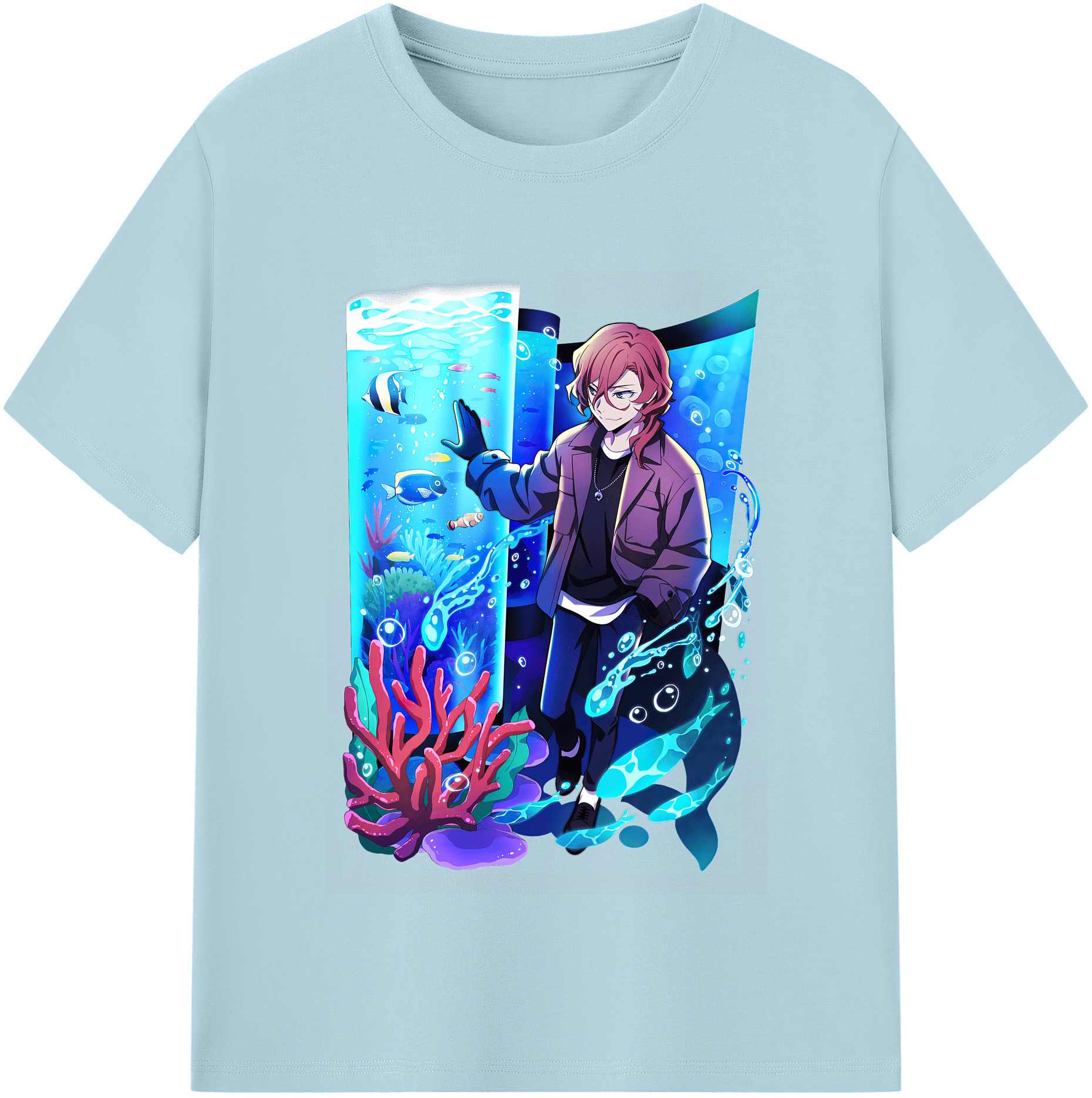 （画像用） 文豪ストレイドッグス Bungo Stray Dogs 綿100％半袖Tシャツ（フロントプリント）